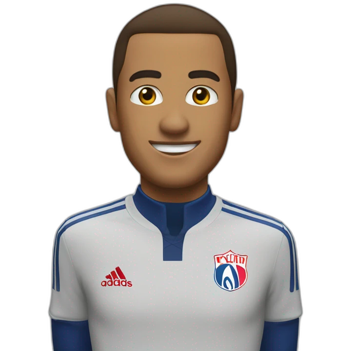 Kyllian Mbappéqui saute pour célébrer emoji