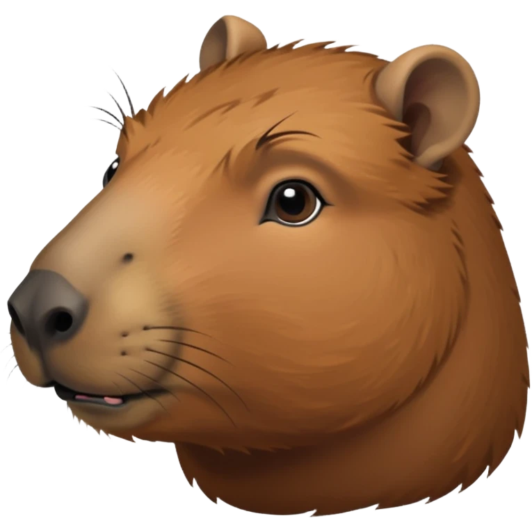 A capybara Looking to the left emoji