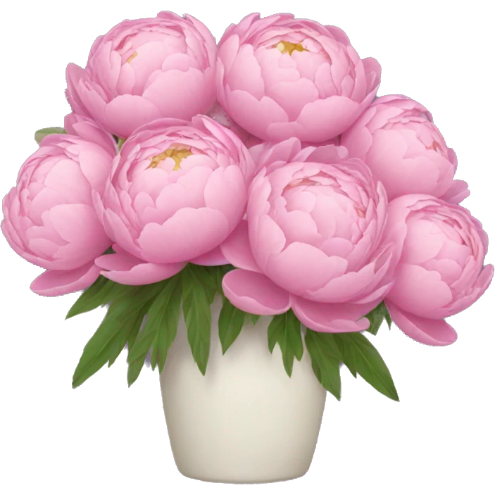 Peonies bouquet emoji