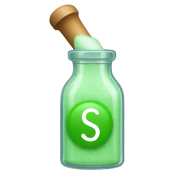 animated salt shaker pouring salt with greenish shaker and $ symbol on it emoji