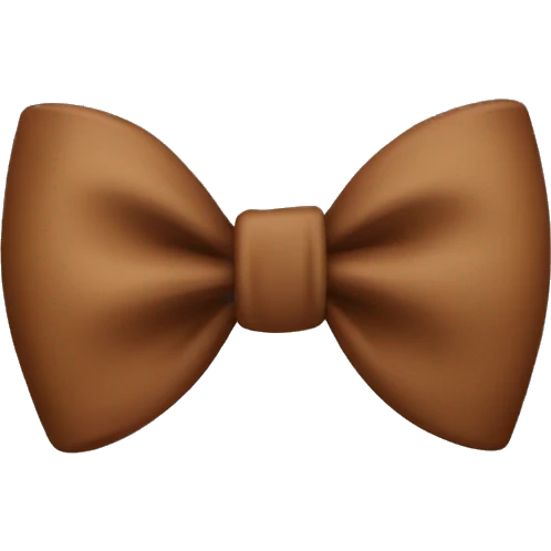 Brown bow  emoji