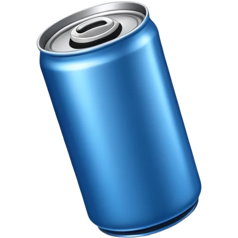 blue can emoji