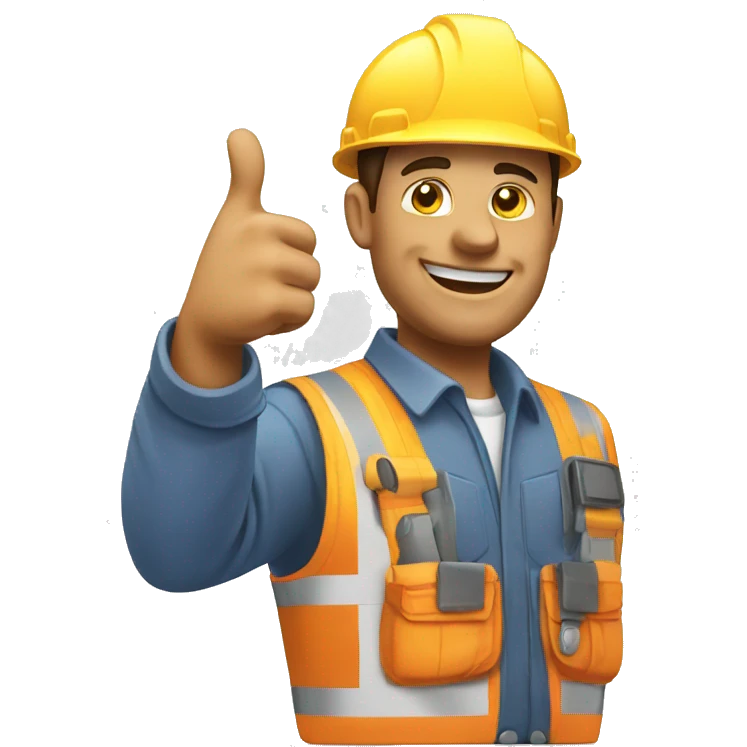 builder with thumbs up sign emoji