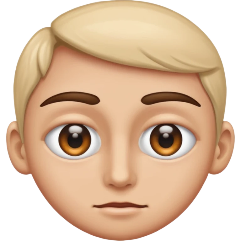 Ojo mas abierto que el otro emoji