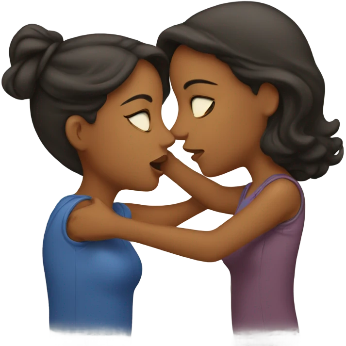 Women kiss women emoji