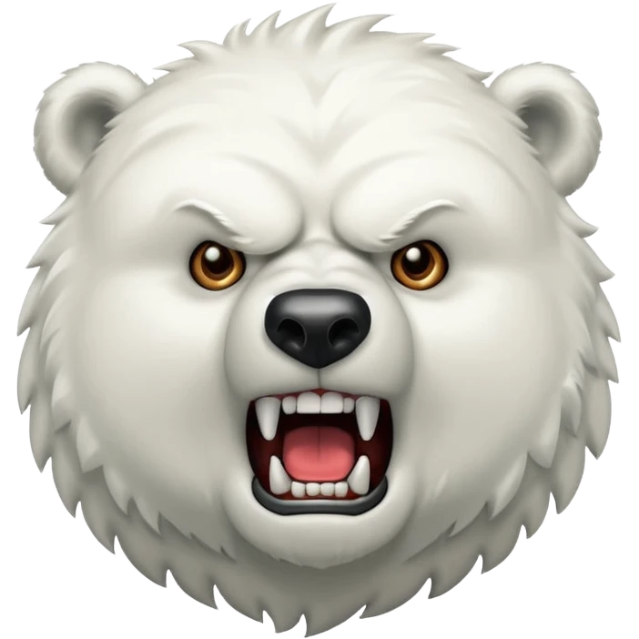 angry polar bear emoji