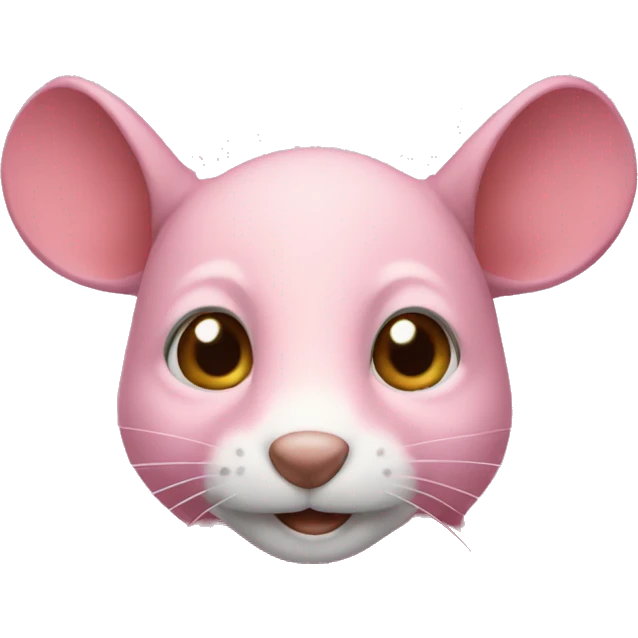 ratita de color rosa emoji