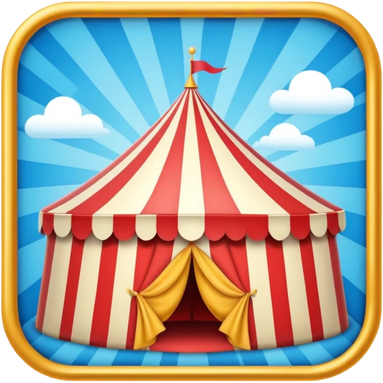just 2 words "return policy" in circus , no background emoji