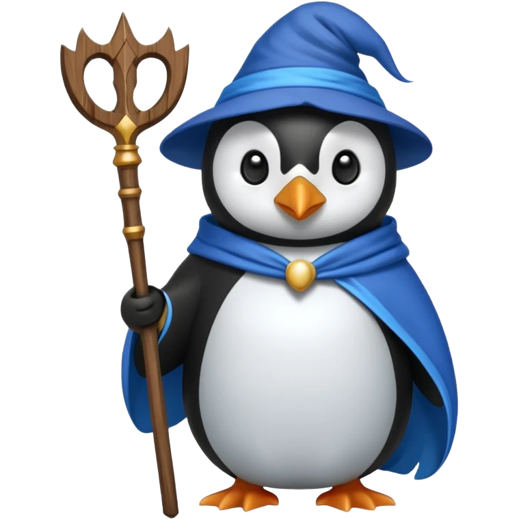 Penguin Wizard emoji