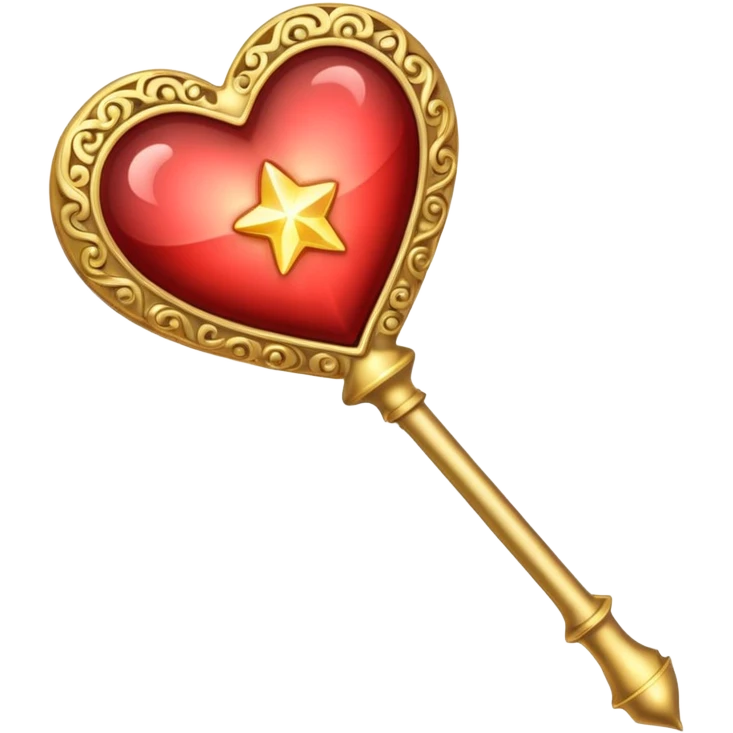 heart magic wand emoji