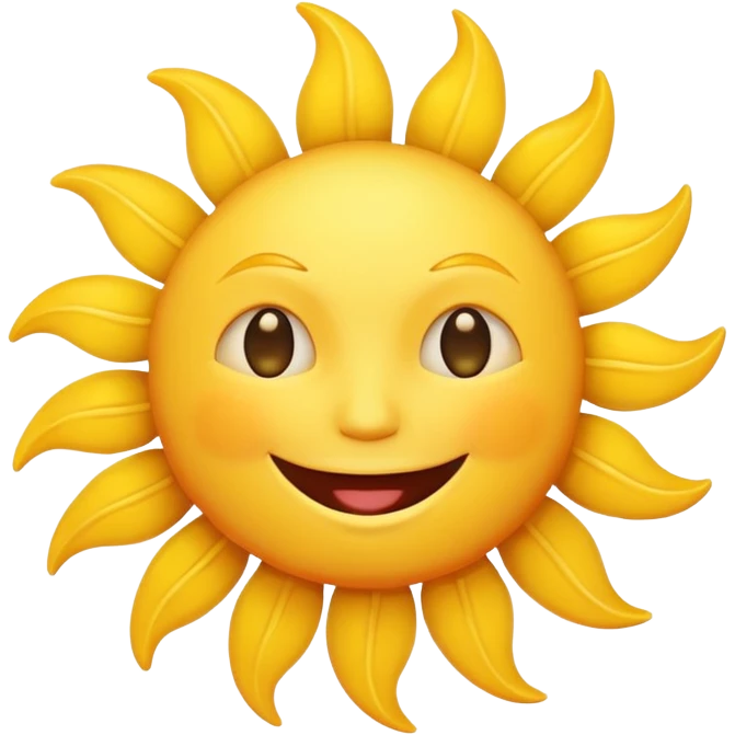 smiling sun emoji emoji