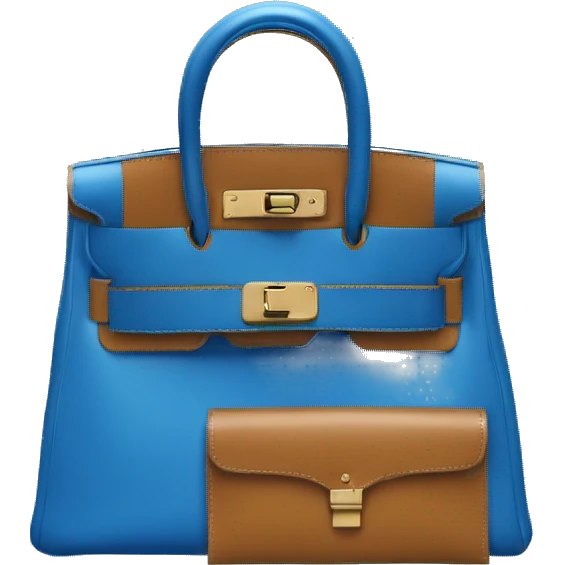 Blue Hermes mini Kelly  emoji