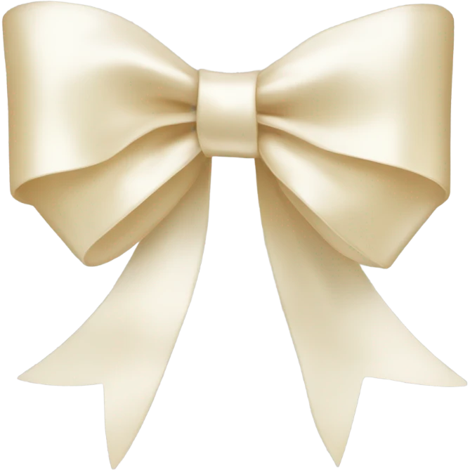 Vanilla ribbon emoji