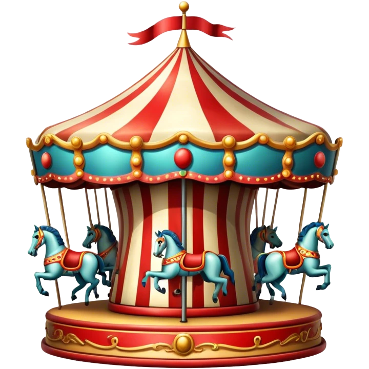 Vintage circus carousel emoji