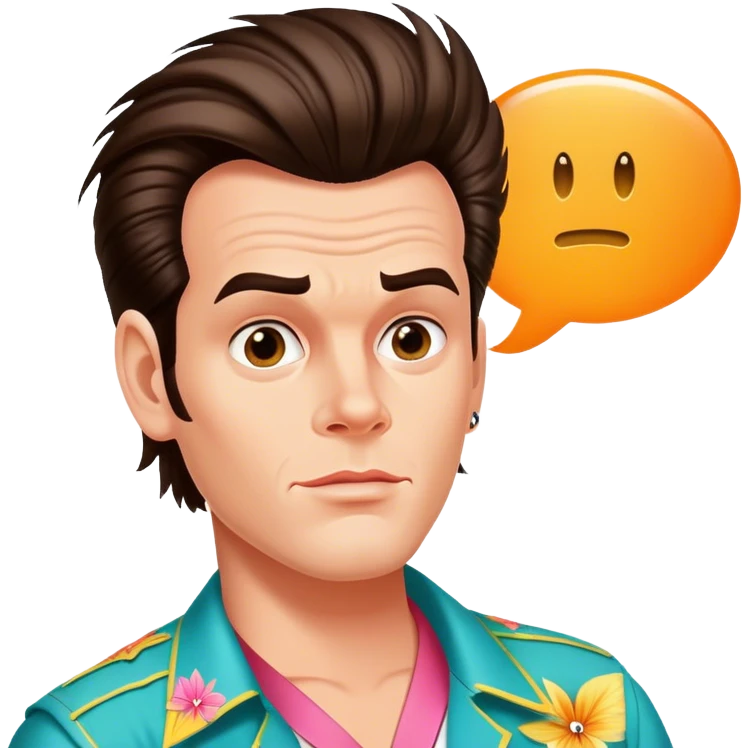 Ace ventura with a Speech bubble saying the word FABIAAAN emoji
