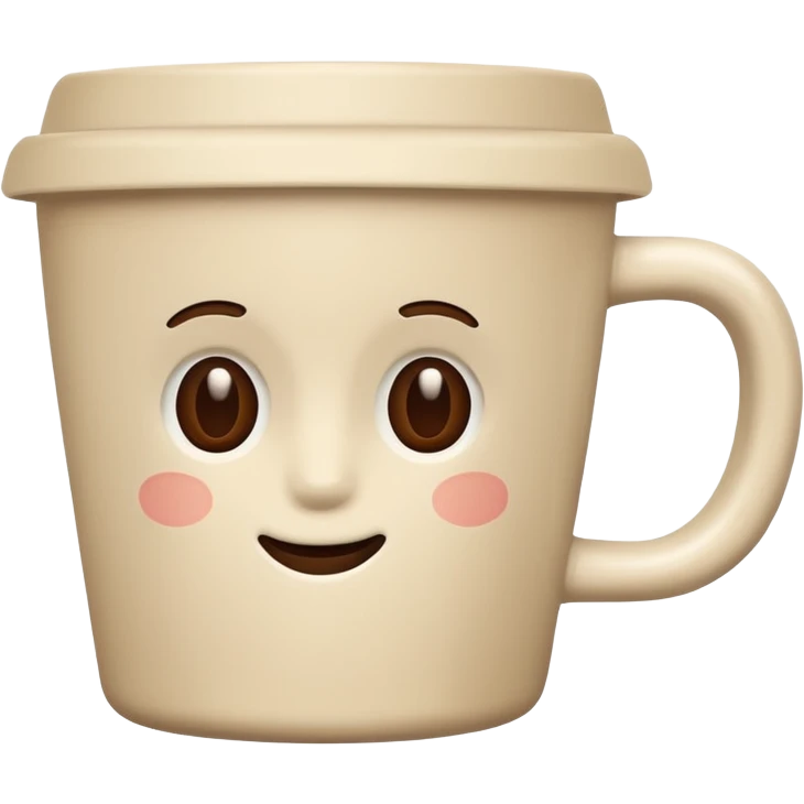 light beige coffee cup, no text emoji