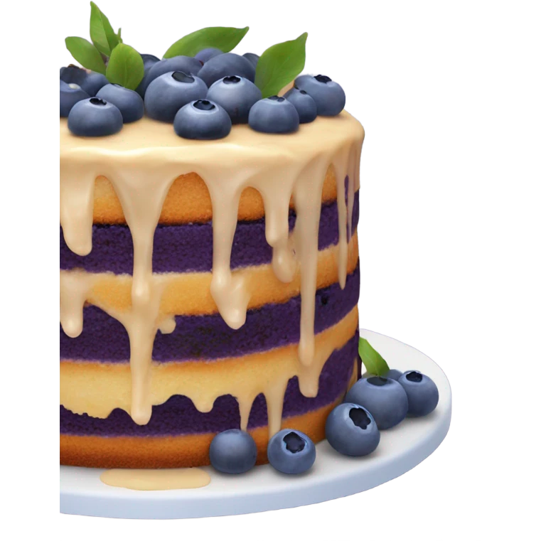 A blueberry cake emoji