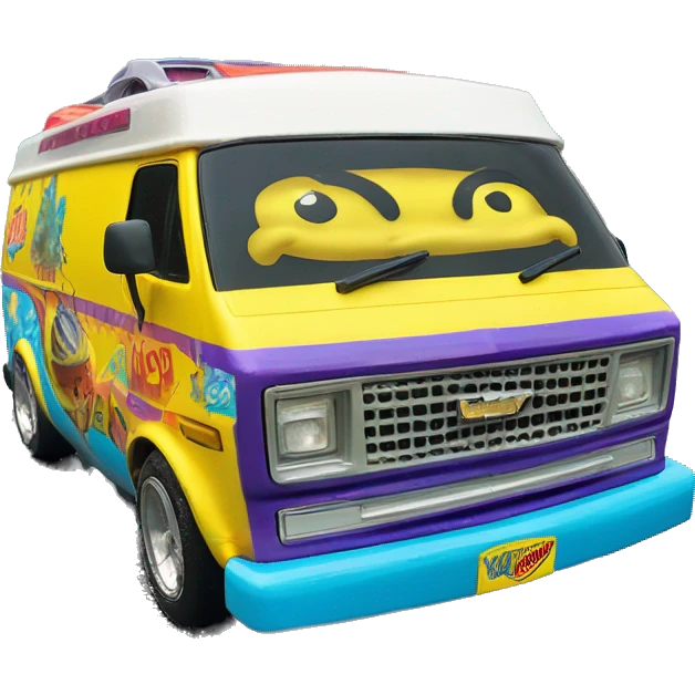 Hot wheels Premium SpongeBob 1985 Chevy Astro van  emoji