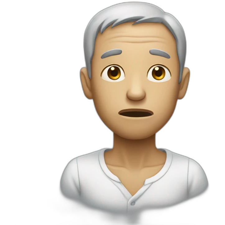 Starving person emoji