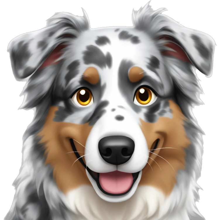 Grey Merle Australian Shepherd emoji