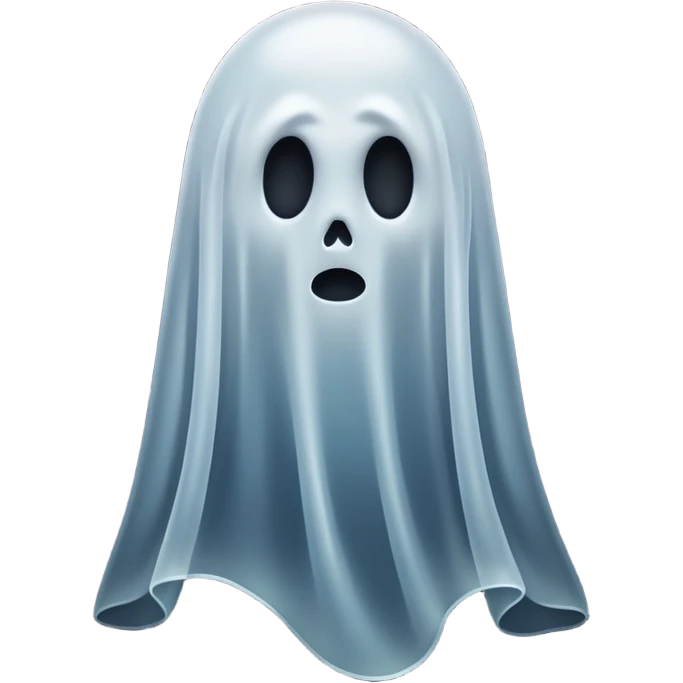 spooky ghost-like phantom, ethereal apparition emoji