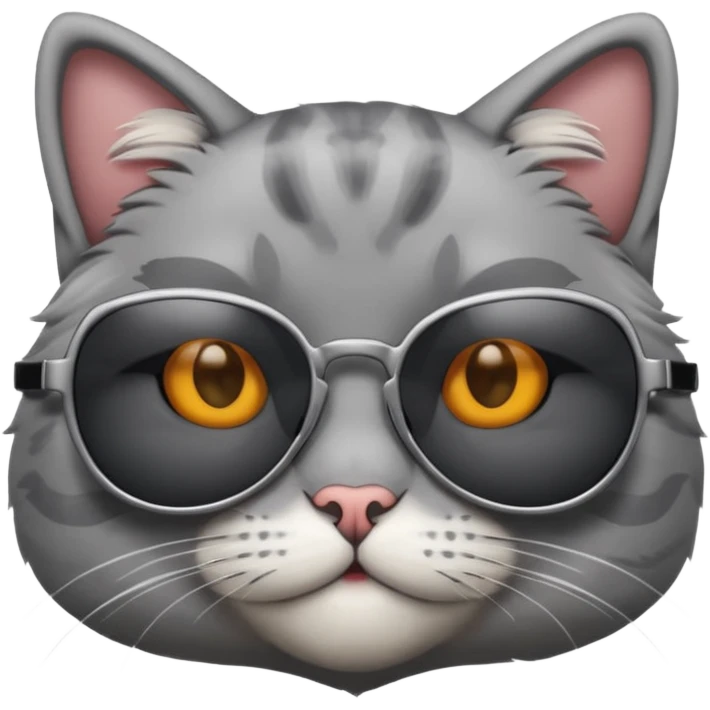 Cat wearing sunglasses emoji