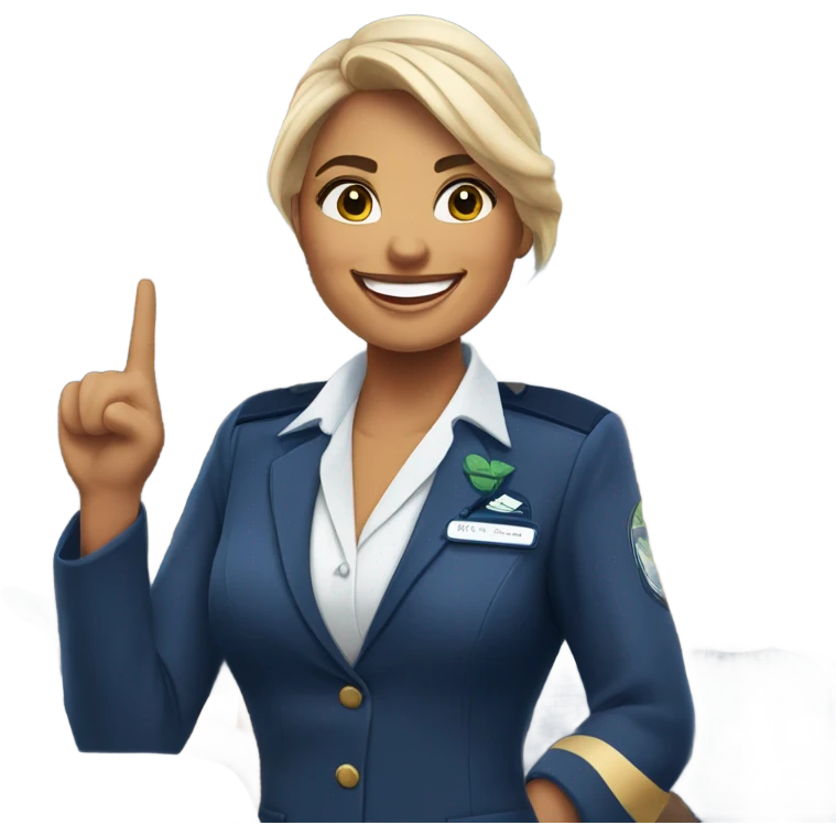 Alaska airlines flight attendant emoji
