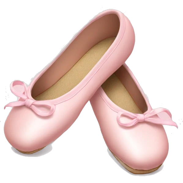Pale pink ballet shoes emoji