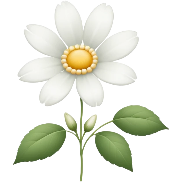 Flor blanca de sentido pésame emoji