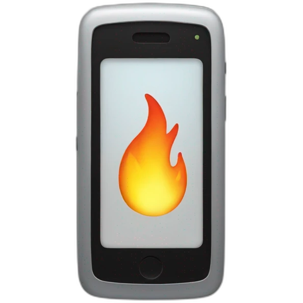 Phone fire   emoji