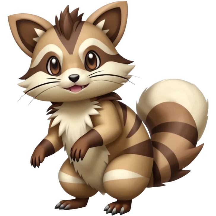  Zigzagoon-Furret-Hybrid (Full body) emoji