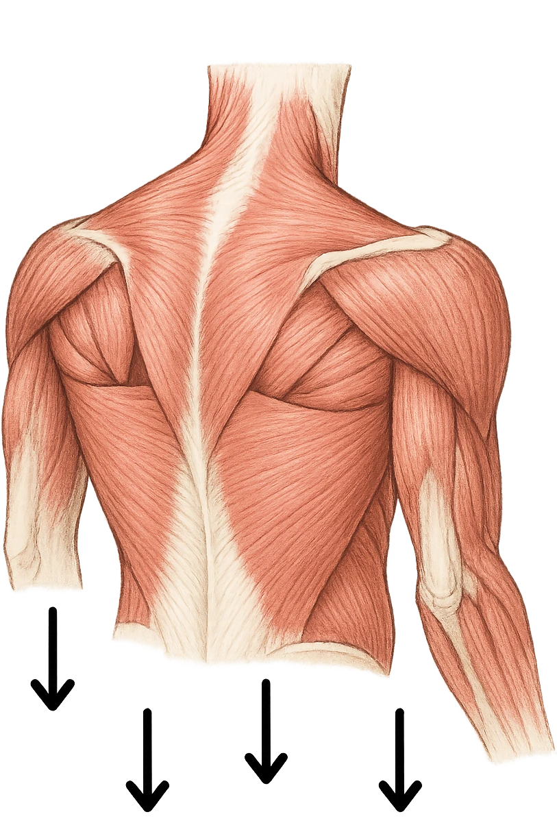 muscoli della spalla anatomia senza scritte fammi solo delle frecce ad indicare che la spalla deve abbassarsi emoji