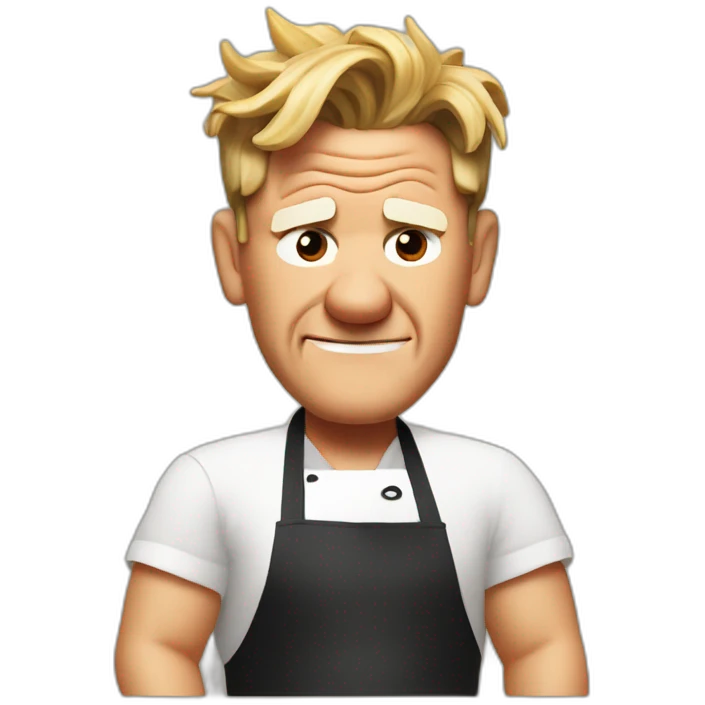 Gordon Ramsay melting emoji
