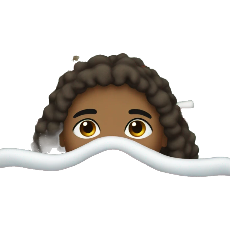 A Christmas blanket emoji