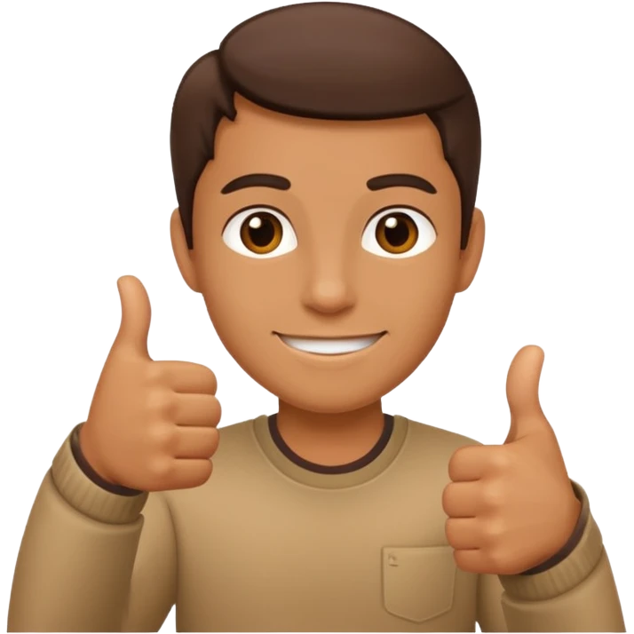 Me with thumbs up emoji