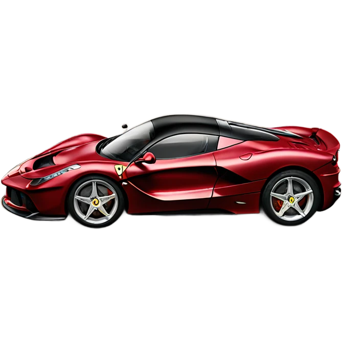 Burgundy Ferrari La Ferrari  emoji