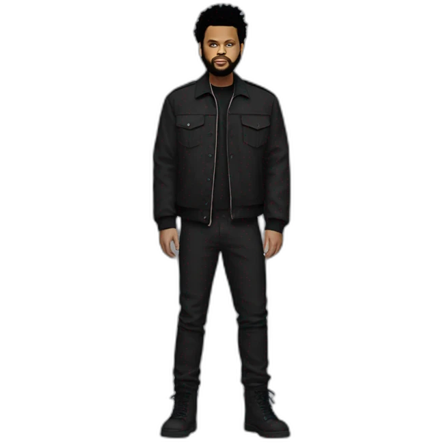the weeknd, standing emoji