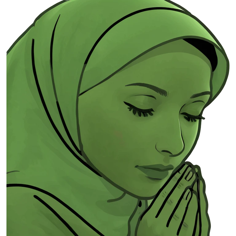 Muslim woman praying  emoji