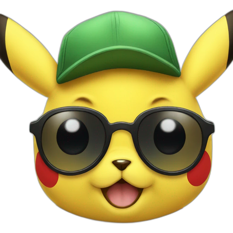 pikachu with sunglasses  emoji