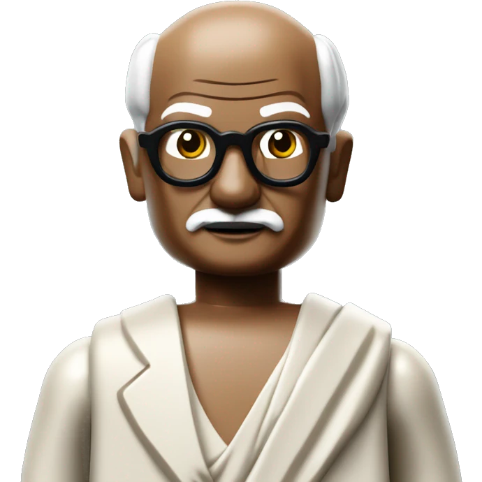 Mahatma Gandhi lego full body emoji