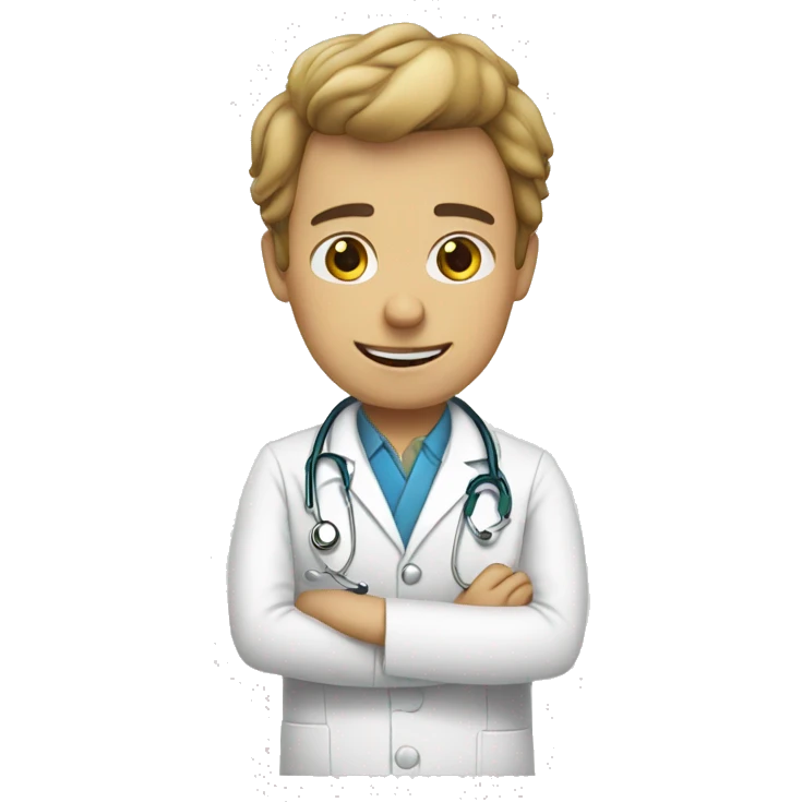 Singe docteur emoji