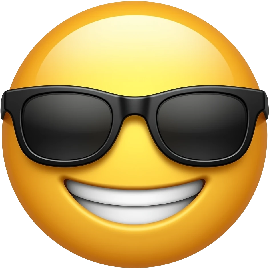 A emoji with swag  no tension emoji