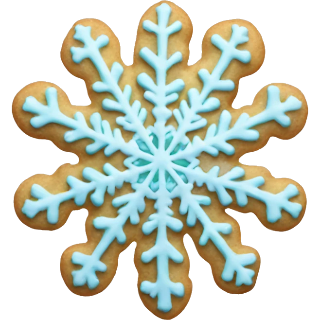 Pastel snowflake fcookie emoji