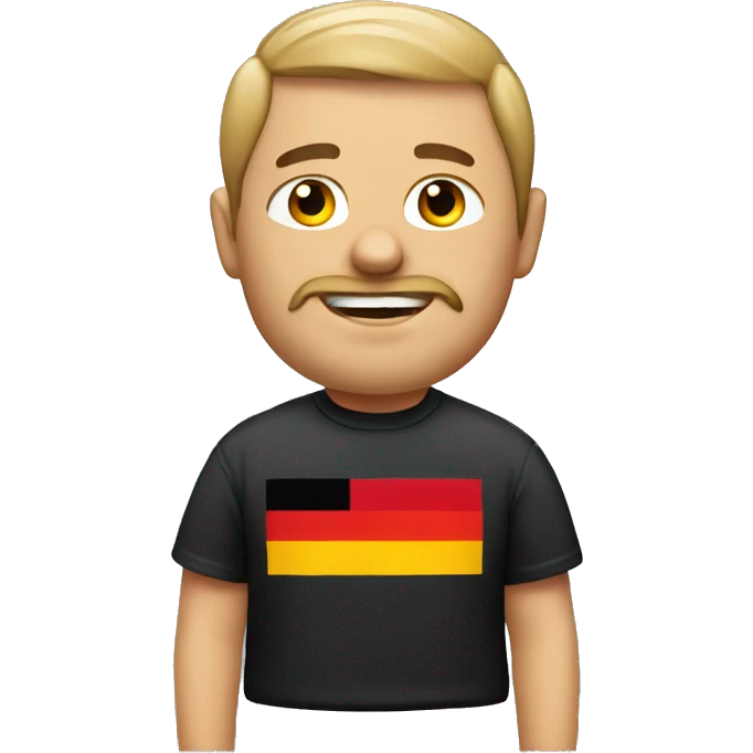 man with a german tshirt  emoji