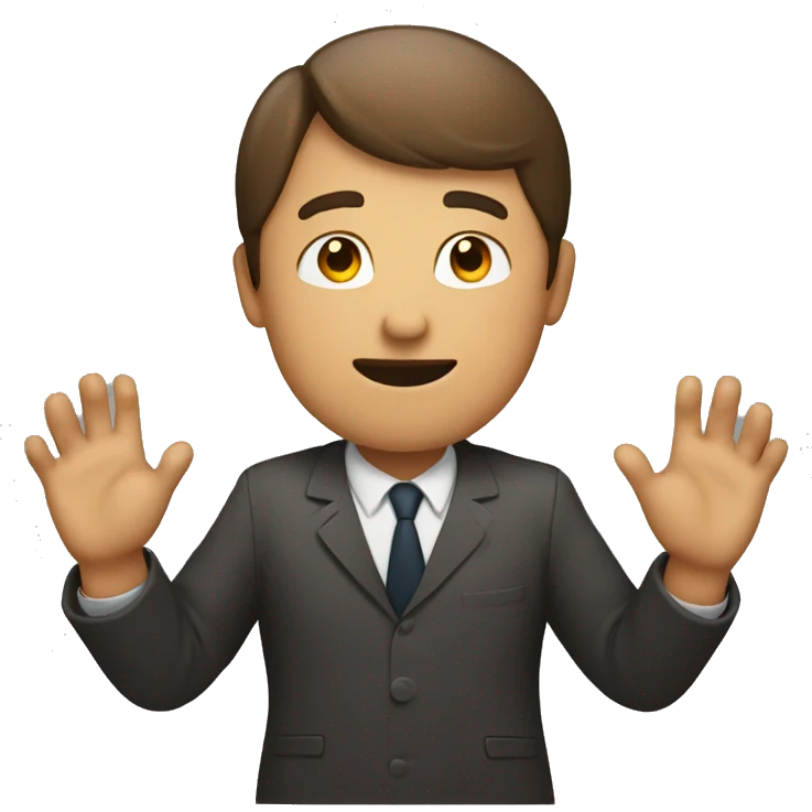person gesturing no crossed hands emoji