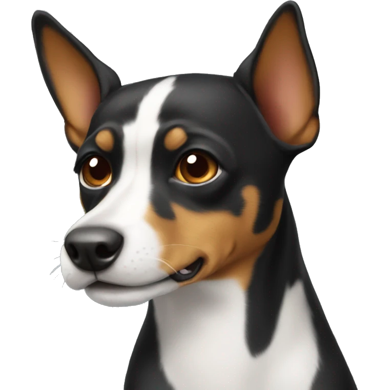 Un perrito negro pincher  emoji