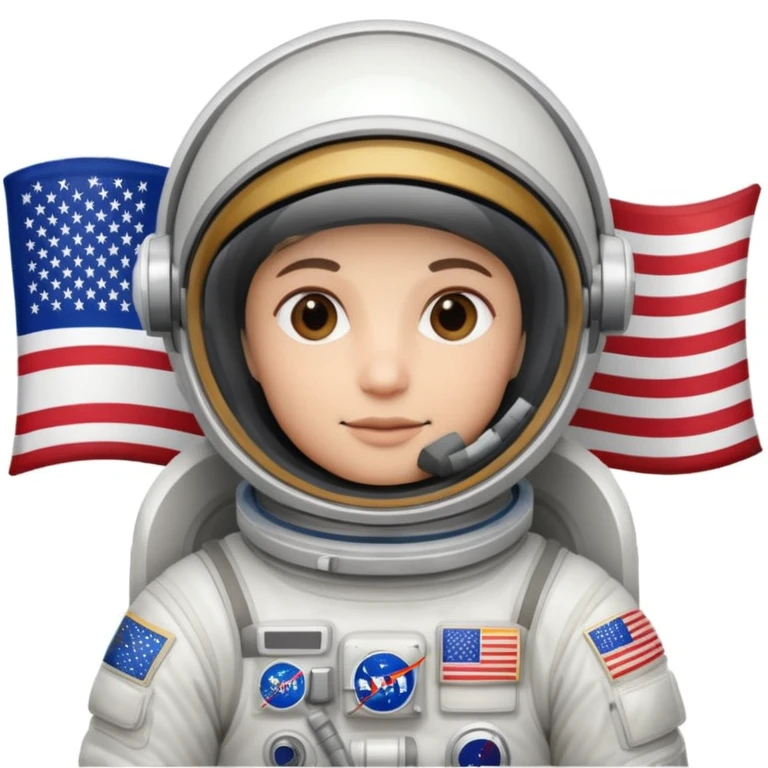 astronaut us flag emoji