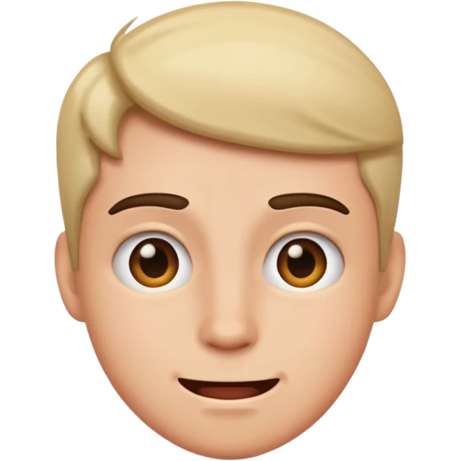 Happy but slightly irritated emoji