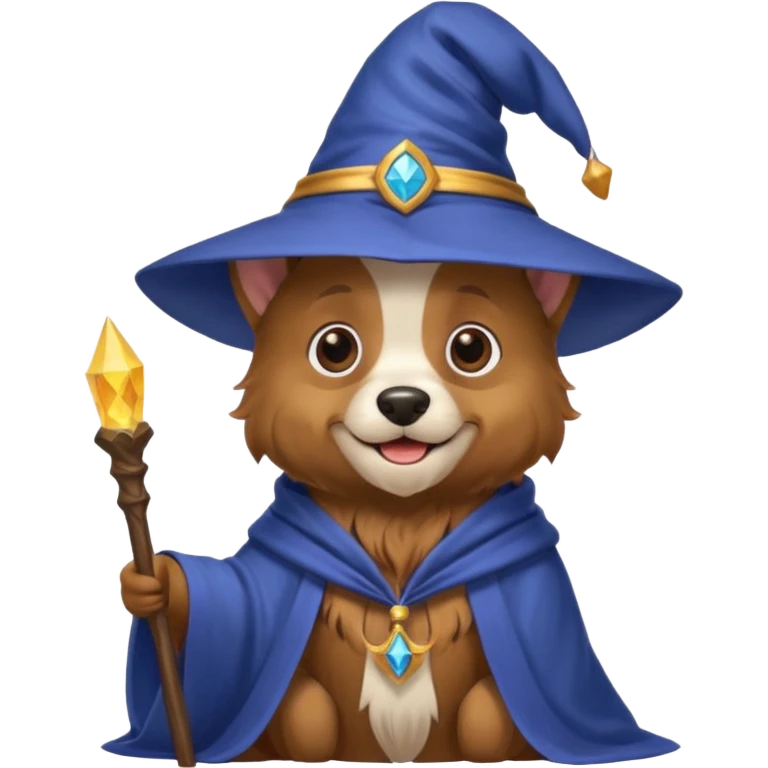 Dog wizard emoji