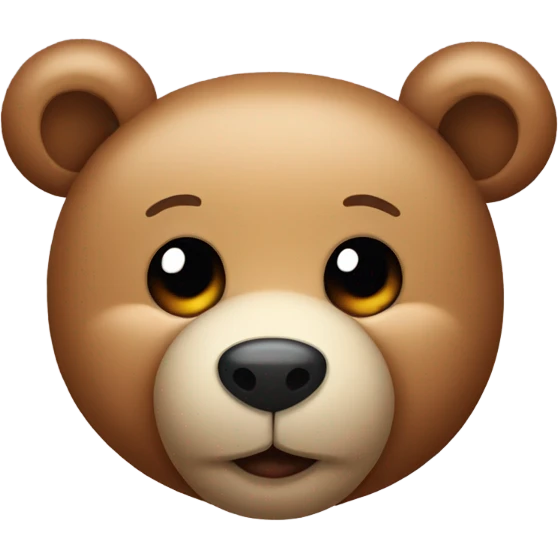 Teddy bear Smirking Face emoji